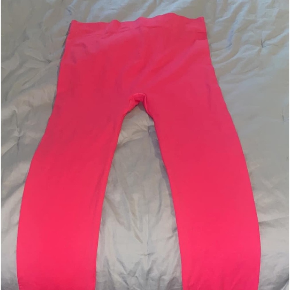 Womens 1X NINE WEST Hot Pink leggings